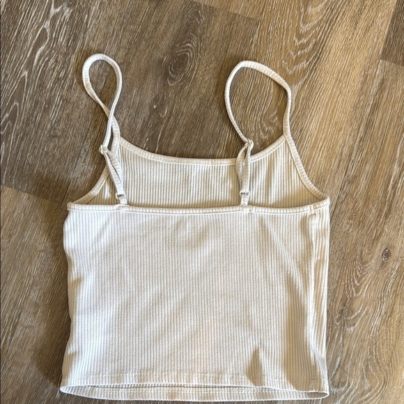 American eagle tank top - size small Cream Ribbed Women's Top - Picture 2 of 3